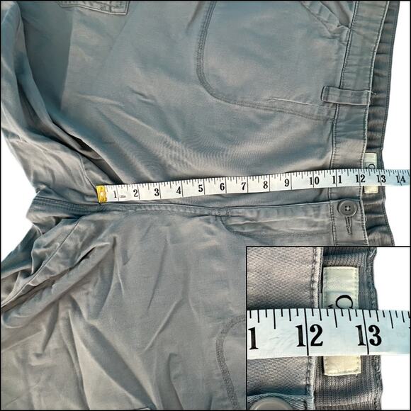 Cato Woman Capri Drawstring Hem Pants Pockets Plus Size 20W 98% Cotton Gray - Picture 13 of 15